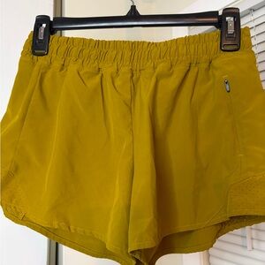Alia Mustard Athletic Shorts